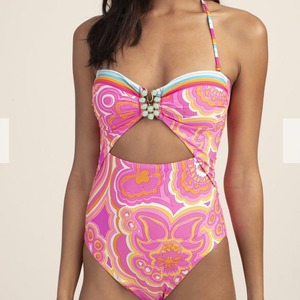 Trina Turk Morning Sunrise Bandeau One Piece